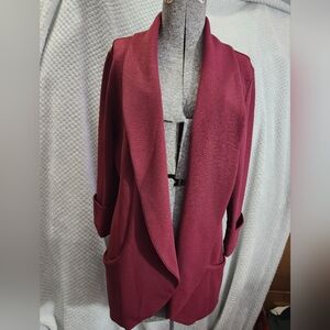 Elegant Frenchmauve Women's Burgundy Jacket